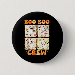 Groovy Boo Boo Crew Krankenschwester Lustiger Geis Button