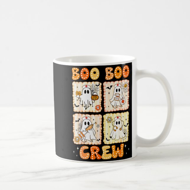 Groovy Boo Boo Crew Nurse Funny Ghost Women Hallow Kaffeetasse (Rechts)