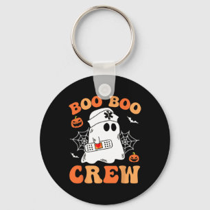 Groovy Boo Crew Nurse Funny Ghost Women Hallow Schlüsselanhänger