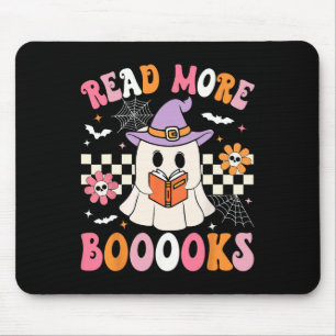 Groovy Booooks Ghost Read more Bücher Funny Teache Mousepad