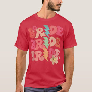 Groovy Braut Retro Let's Go Girl Brautparty Flow T-Shirt