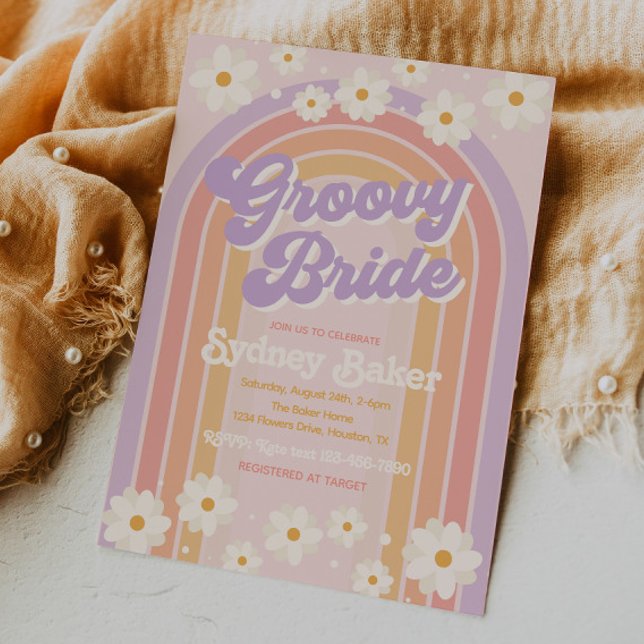 Groovy Bridal Dusche Einladung | BRAUTPARTY (Von Creator hochgeladen)