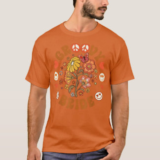 Groovy Bride Matching Family Baby Dusche Retro Pea T-Shirt
