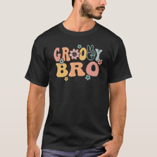 Groovy Bro Retro Brother Matching Family 1. Geburt T-Shirt