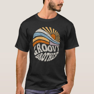 Groovy Brother 70er Ästhetik 1970er Retro Brother T-Shirt