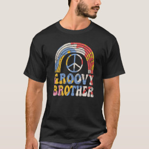 Groovy Brother 70er Ästhetik 1970er Retro Brother T-Shirt