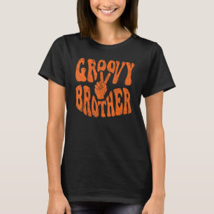 Groovy Brother 70er Ästhetische Nostalgie in den 1 T-Shirt
