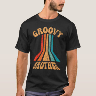 Groovy Brother 70er Ästhetische Nostalgie in den 1 T-Shirt