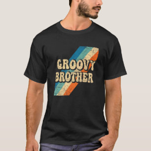 Groovy Brother 70er Ästhetische Nostalgie in den 1 T-Shirt