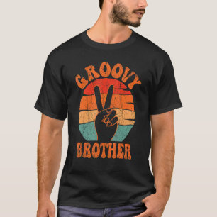 Groovy Brother 70er Ästhetische Nostalgie in den 1 T-Shirt