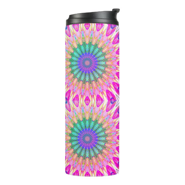 Groovy bunter Thermotumbler Thermosbecher (Nach links gedreht)