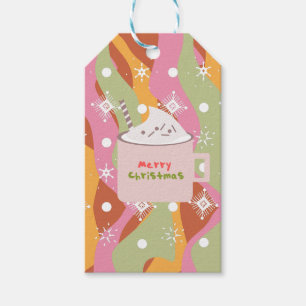 Groovy Campfire Tasse Weihnachtsmarmor Wirbel Geschenkanhänger