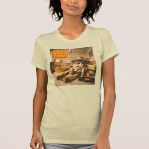 Groovy Cat Retro 1970er T-Shirt