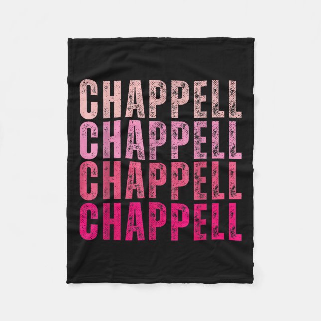 Groovy Chappell First Name D Chappell Tees Meme  Fleecedecke (Vorderseite)