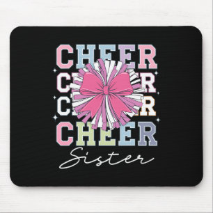 Groovy Cheer Schwester Coquette Schleife Cheerlead Mousepad