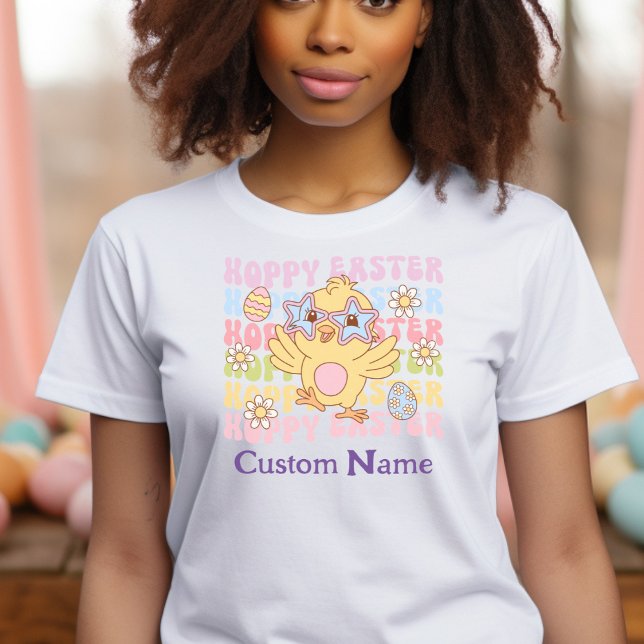 Groovy Chick Personalisiert Retro T-Shirt (Von Creator hochgeladen)