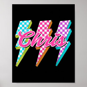 Groovy Chris Blitz Checkered I Love Meme  Poster