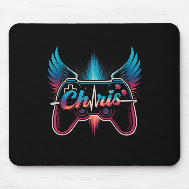 Groovy Chris First Name D Chris Control Game Meme  Mousepad (Vorne)