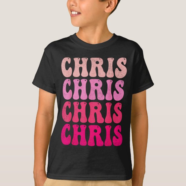 Groovy Chris First Name D I Love Chris Tees Meme  (Vorderseite)