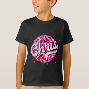 Groovy Chris Prénom D J'adore Chris T-Shirts Meme 