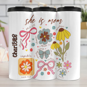 Groovy Christlich ist sie Mama Design Thermosbecher