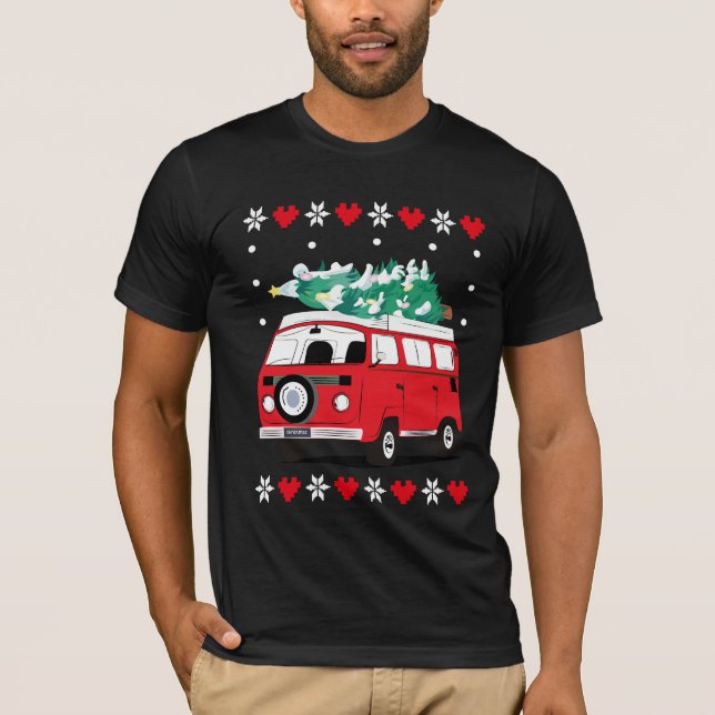groovy christmas car T-Shirt (Vorderseite)