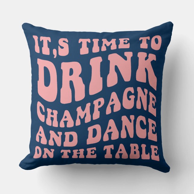 Groovy Christmas Day Throw Kissen (Vorderseite)