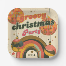 Groovy Christmas Party Retro 70er Jahre Thema