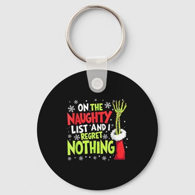 Groovy Christmas Shirts Pajamas Pjs Funny on The L Schlüsselanhänger (Vorderseite)