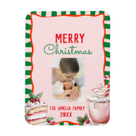 Groovy Christmas Sweet Treats Photo  Magnet
