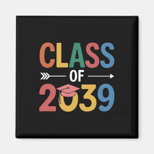 Groovy Class of 2039 Abschluss Senior 2039 Magnet