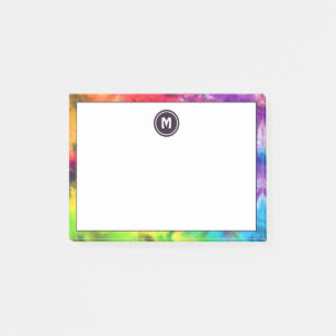 Groovy Colorful Regenbogen Fun Batik Gefärbte Kra Post-it Klebezettel