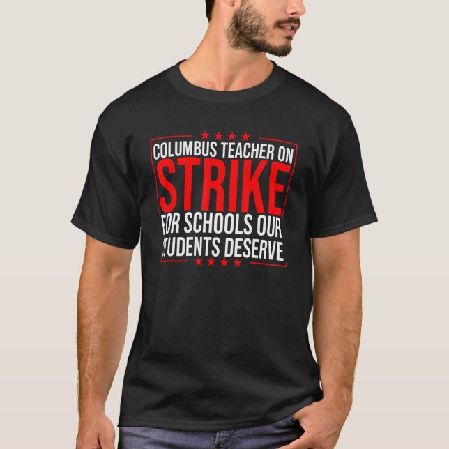 Groovy Columbus Ohio Schullehrer Strike OH Tee (Vorderseite)
