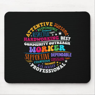Groovy Community Outreach Worker Zurück zur Schule Mousepad