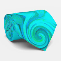 Groovy Cooles Abstraktes Aqua Liquid Art Swirl
