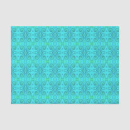 Groovy Cooles Abstraktes Aqua Liquid Art Swirl Mus Seidenpapier