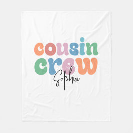 Groovy Cousin Crew Personalized Fleecedecke