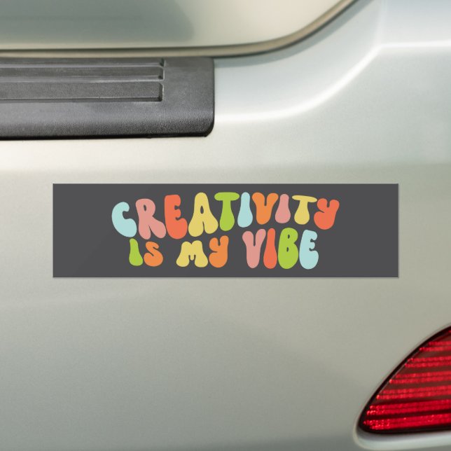 Groovy Creativy ist meine Vision, kreativer Künstl Autoaufkleber (Auf Auto)