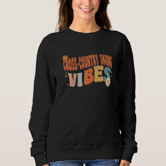 Groovy Cross-Country Skifahrer Kostümlehrer Sweatshirt