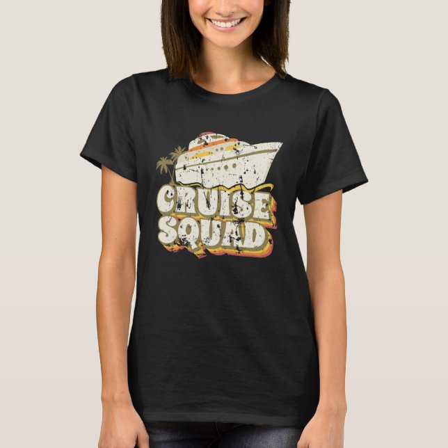 Groovy Cruise Squad Vacation Matching Group T-Shirt (Vorderseite)