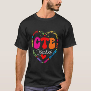 Groovy CTE-Lehrer Lustiger Rückkehr zur Schule Leh T-Shirt