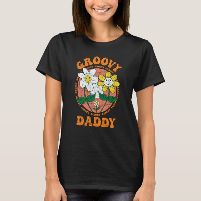 Groovy Daddy 70er Ästhetische Nostalgie in den 197 T-Shirt (Vorderseite)