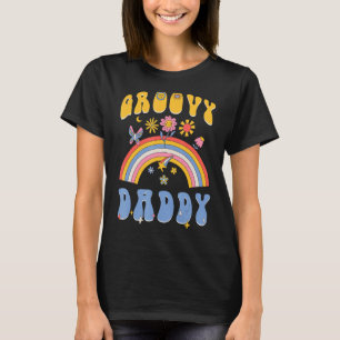 Groovy Daddy Blume Rainbow Hippie 70er 60er Matchi T-Shirt