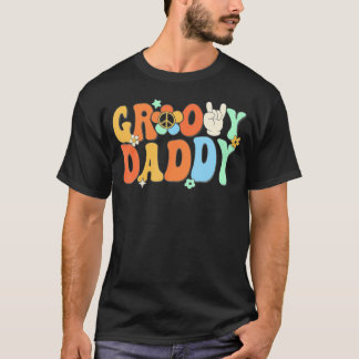 Groovy Daddy Vater Matching Family 1St Birthday Pa T-Shirt
