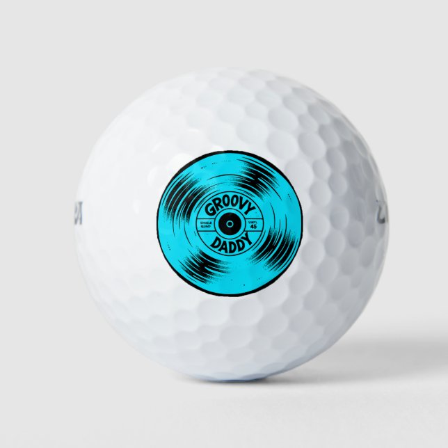 Groovy Dady Record Soul und Funk 70er Cool Vatersc Golfball (Vorderseite)