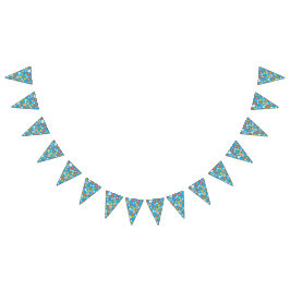 Groovy Daisies farbenfroh kühl Retro Geburtstagsdu Wimpelkette