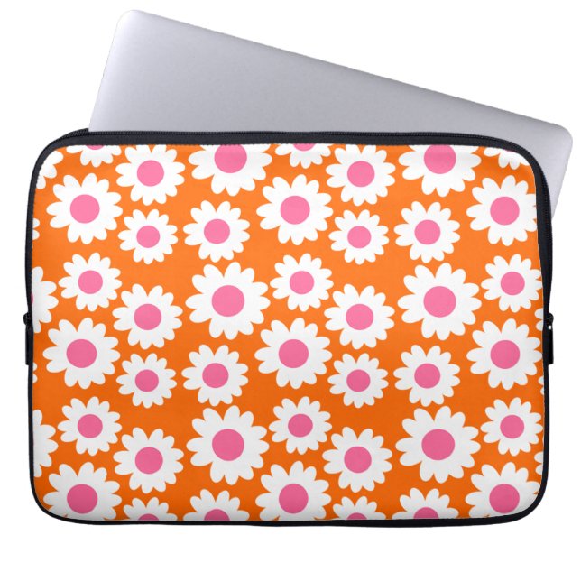 Groovy Daisies Laptopschutzhülle (Vorderseite)
