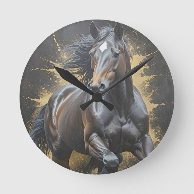 groovy Darkler Runde Wanduhr (Vorderseite)