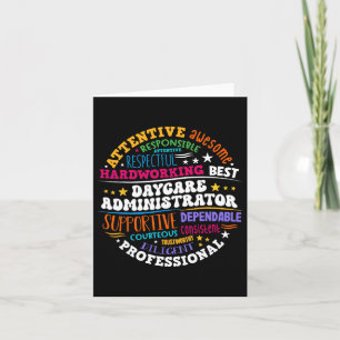 Groovy Daycare Administrator Childcare Provider Af Karte