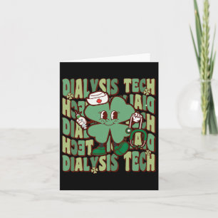 Groovy Dialysis Tech Funny St Patricks Day Dialysi Karte